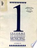 Informe de gobierno municipal