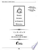 Informe de gobierno municipal