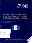Informe de la Decimocuarta Reunion Ordinaria de la Junta Interamericana de Agricultura