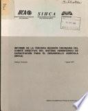 Informe de la Tercera Reunion Ordinaria Del Comite Directivo Del Sistema Hemisferico de Capacitacion Para El Desarrollo Agricola (sihca)
