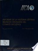 Informe de la Vigesima Septima Reunion Ordianaria del Comite Ejecutivo