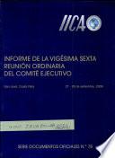 Informe de la Vigesima Sexta Reunion Ordinaria del Comite Ejecutivo