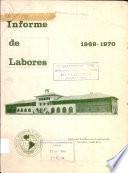 Informe de Labores 1969-1970