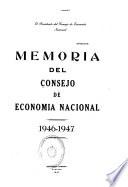 Informe de las actividades realizadas por el Consejo de Economía Nacional durante el año ...