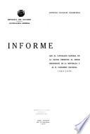 Informe del Contralor General de la Nación