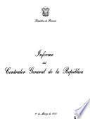 Informe del Contralor General de la República
