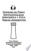 Informe del Defensor del Pueblo ante el Congreso de la República