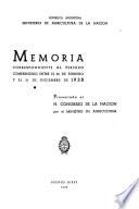 Informe del Departamento Nacional de Agricultura