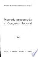 Informe del Ministro de Relaciones Exteriores al Congreso de ...