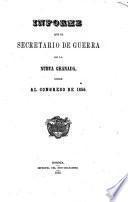 Informe del Secretario de Guerra de la Nueva Granada al Congreso Constitucional de ...