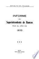 Informe del Superintendente de Bancos