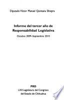 Informe del tercer año de responsibilidad legislativa