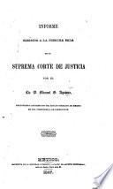 Informe dirigido a la primera sala de la Suprema Corte de Justicia, defendiento los derechos del Estado Soberano de México en una competencia de jurisdiccion