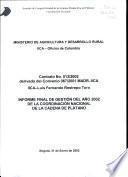 Informe Final de Gestion del Ano 2002 de la Coordinacion Nacional de la Cadena de Platano