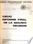 Informe final de la reunión [de la] CECIC