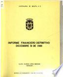 Informe financiero - Contraloría del Distrito Especial de Bogotá