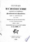 Informe que la junta de socorros de Guayaquil eleva al senor presidente de la republica sobre la administracion de los Fondos
