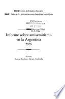 Informe sobre antisemitismo en la Argentina