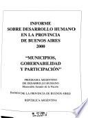 Informe sobre desarrollo humano en la provincia de Buenos Aires