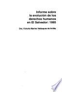 Informe sobre la evolución de los derechos humanos en El Salvador