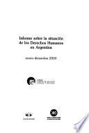 Informe sobre la situación de los derechos humanos en la Argentina