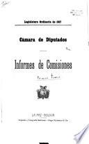 Informes de comisiones de la H. Cámara de Diputados