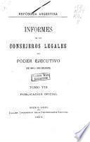 Informes de los consejeros legales del poder ejecutivo: De 1888 á 1890