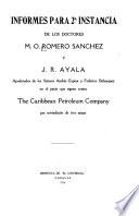 Informes para 2a. instancia de los doctores M.O. Romero Sánchez y J.R. Ayala