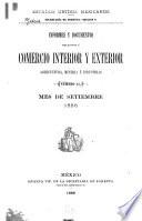 Informes y documentos relativos á comercio interior y exterior agricultura é industrias