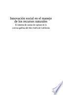Innovación social en el manejo de los recursos naturales