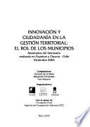 Innovación y ciudadanía en la gestión territorial--el rol de los municipios