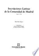 Inscripciones latinas de la Comunidad de Madrid (siglos I-VIII)