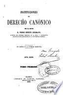 Instituciones del Derecho Canónico
