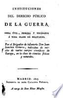 Instituciones del derecho público de la guerra