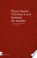Instituer les mondes
