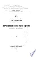 Instrumentología musical popular argentina