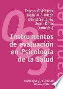 Instrumentos de evaluación en Psicología de la salud