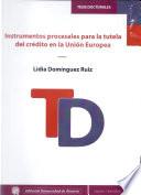 Instrumentos procesales para la tutela del crédito en la Unión Europea