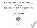 Integración territorial de los Estados Unidos Mexicanos. Séptimo Censo General de Población 1950. Estado de Chiapas