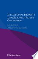 Intellectual Property Law: European Patent Convention