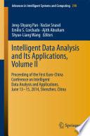 Intelligent Data analysis and its Applications, Volume II