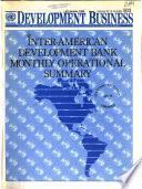 Inter-American Development Bank Monthly Operational Summary
