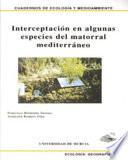 Interceptación en algunas especies del matorral mediterráneo