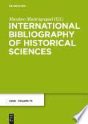 International Bibliography of Historical Sciences: Band 75: 2006