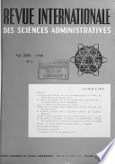 International review of administrative sciences