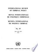 International Review of Criminal Policy