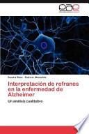 Interpretación de refranes en la enfermedad de Alzheimer