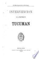 Intervención a la provincia de Tucuman