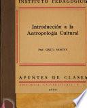 Introducción a la antropología cultural