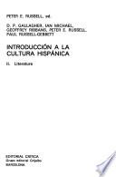 Introducción a la cultura hispánica: Literatura